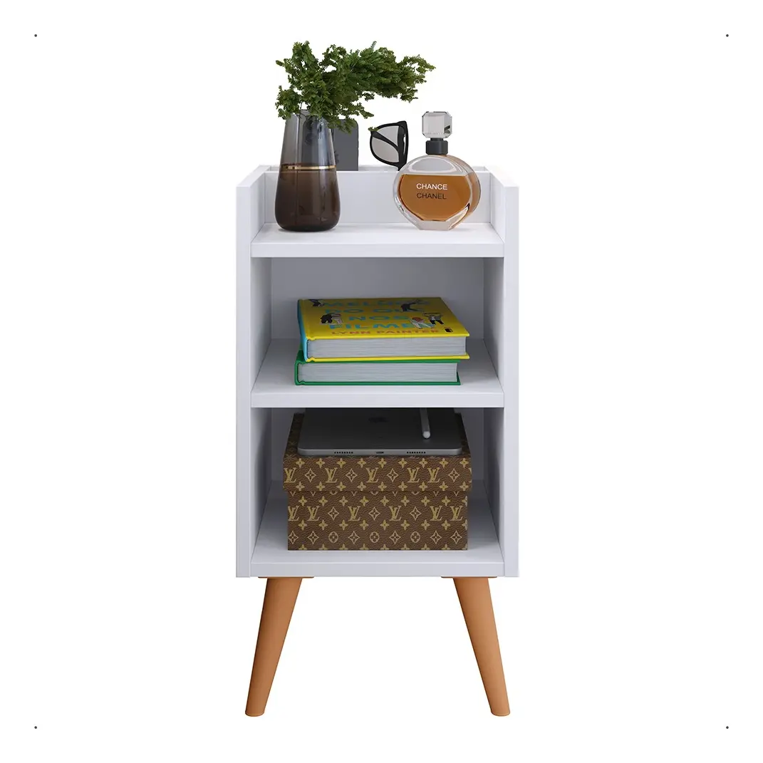 Criado Mudor Para Cama Box Compacto Com Prateleira-1