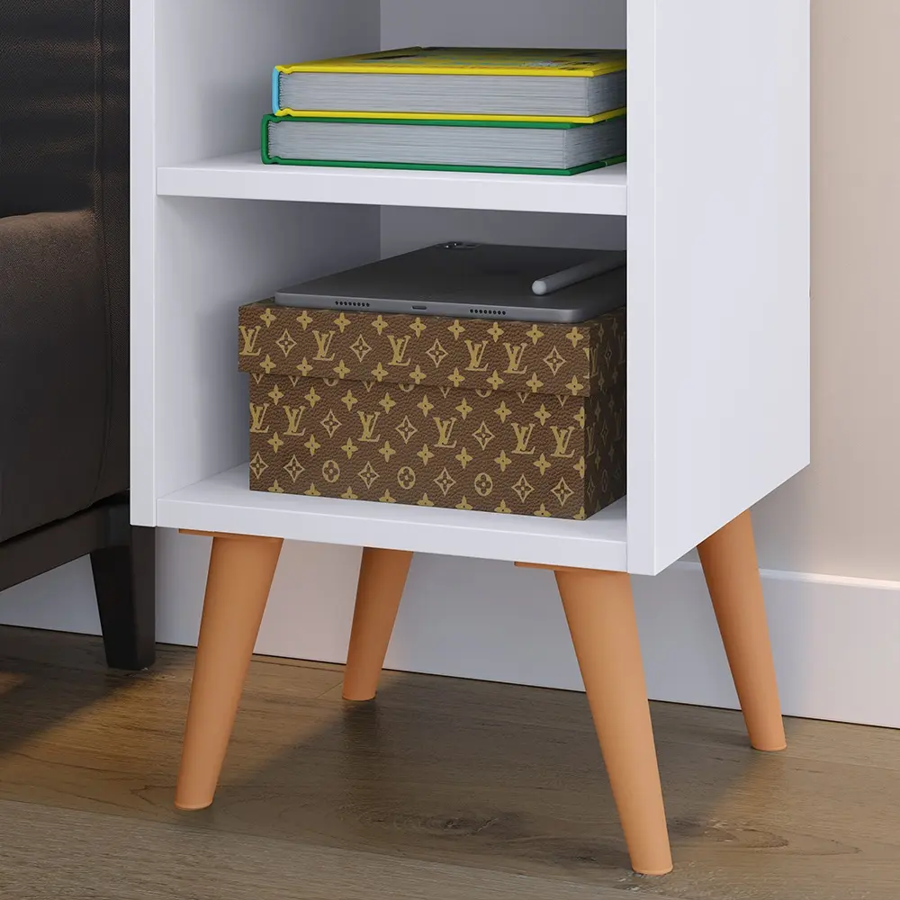 Criado Mudor Para Cama Box Compacto Com Prateleira-3
