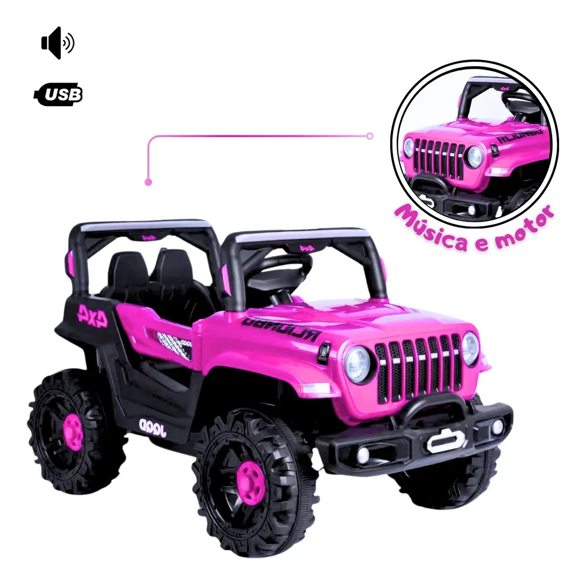 Jipe Infantil Elétrico 12v-7