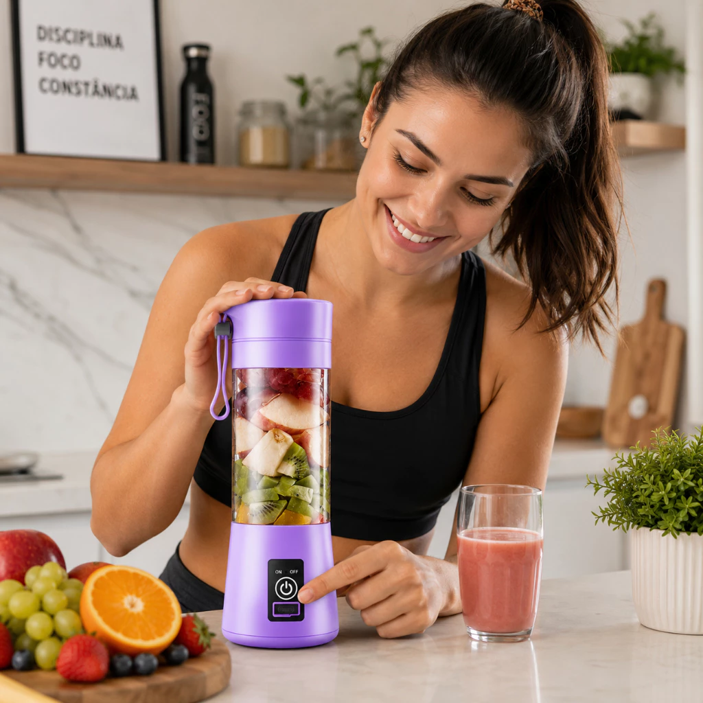 Como Usar o Mini Liquidificador Portátil Shake
