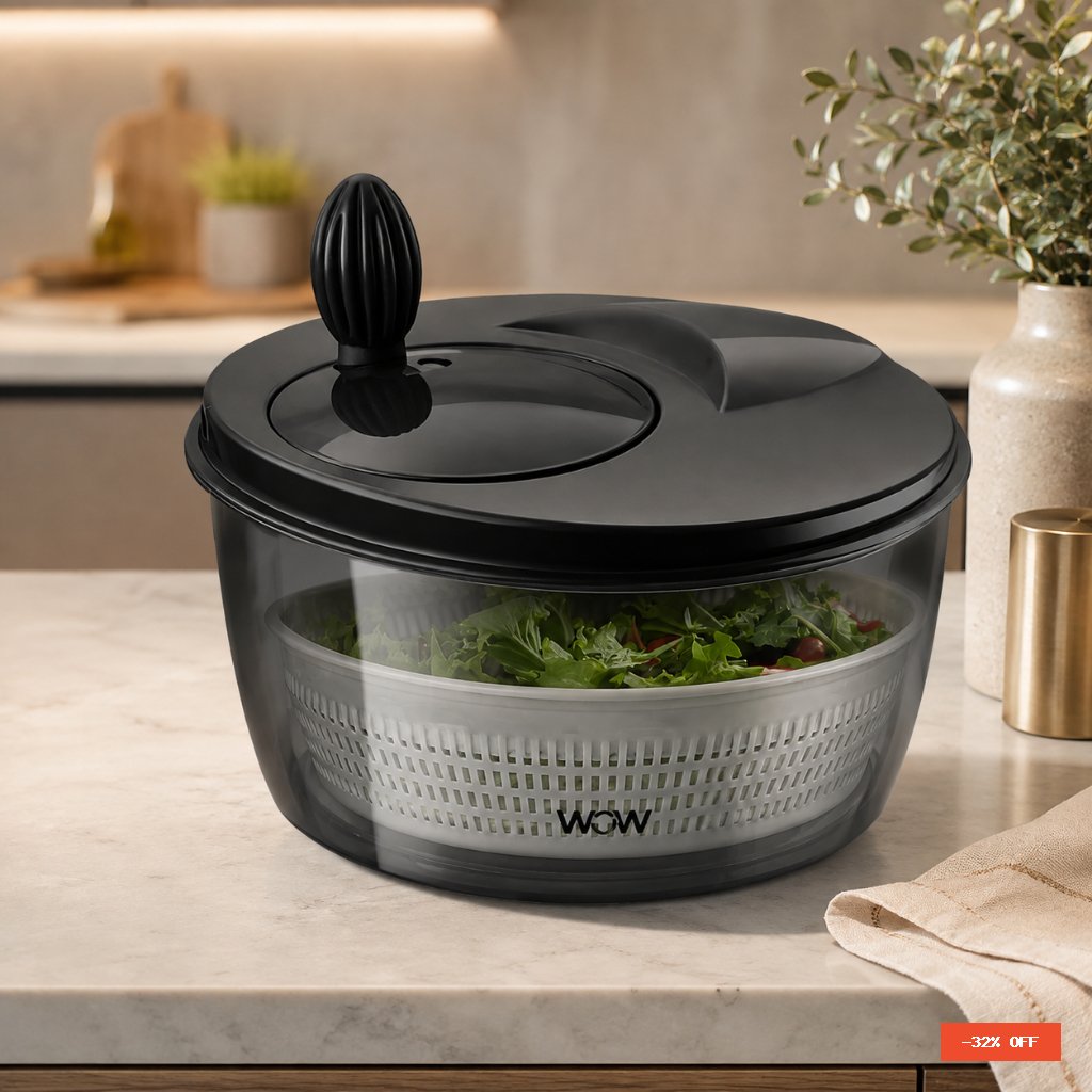 Centrífuga De Salada Secador Verduras Manual 4l