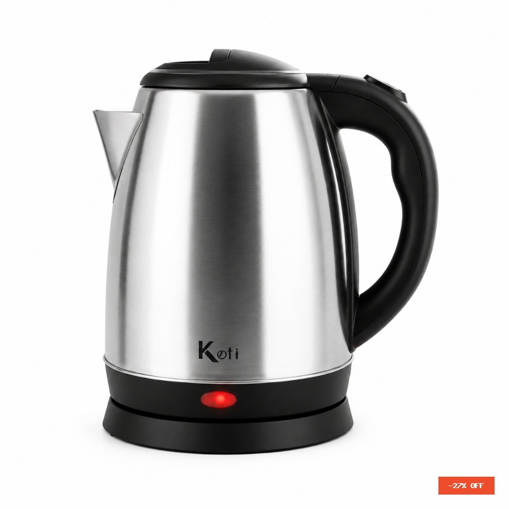 Chaleira Elétrica Jarra Inox 1.8L Ferve Água Rápido Desligamento Automático 110V 220V