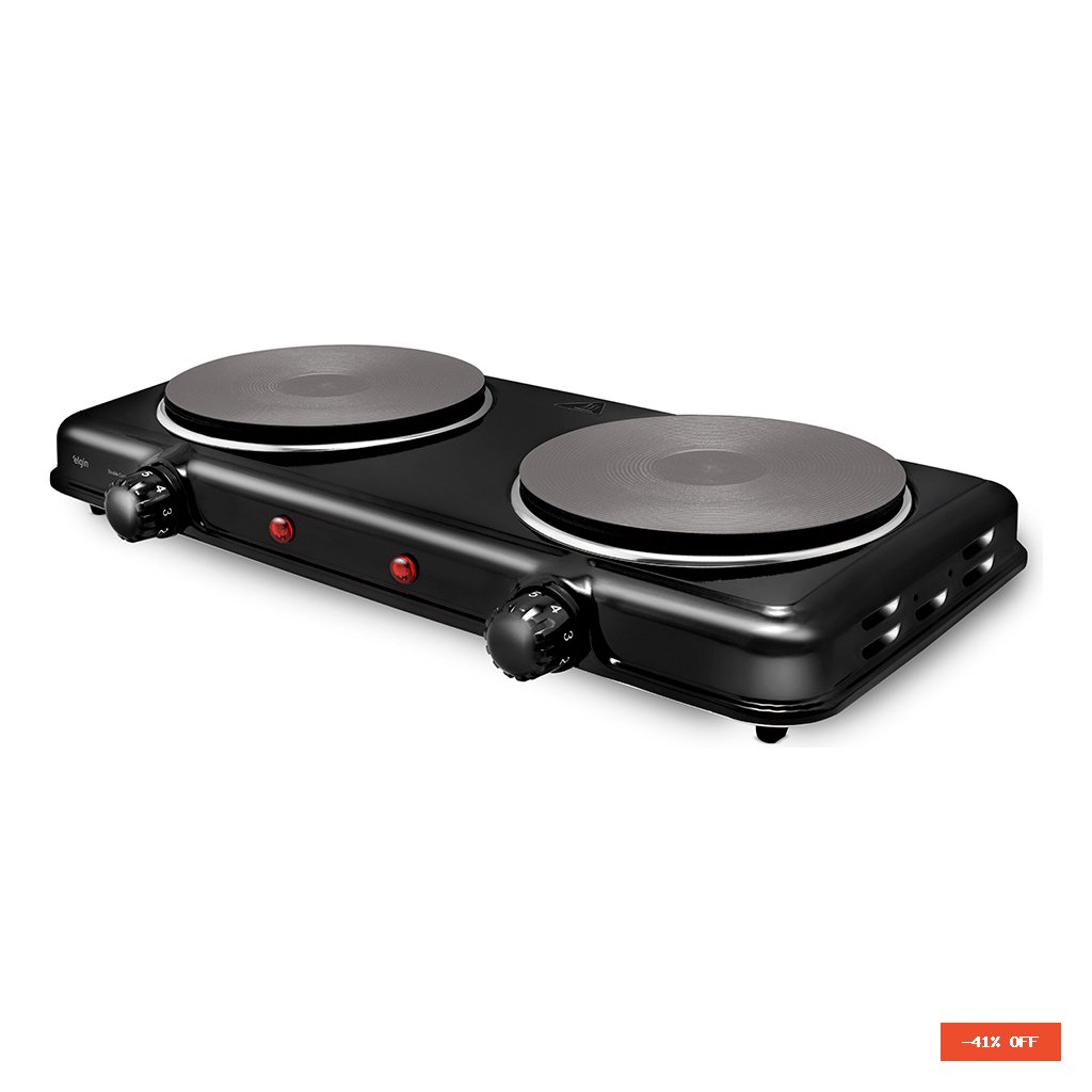 Fogão De Mesa Elétrico Elgin Double Cook 2 Bocas 2000w